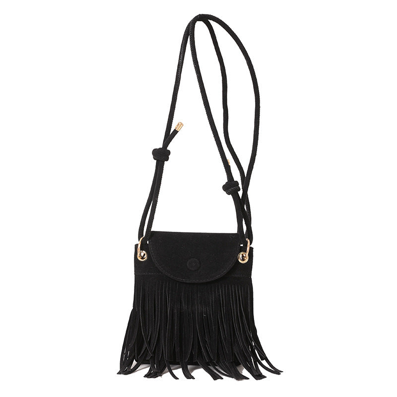 Bohemian Fringe Crossbody Bag Bowlift