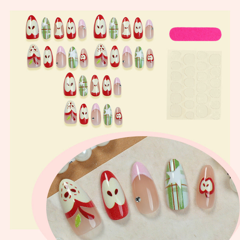 Whimsical Themed Press-On Nail Art Set Bowlift