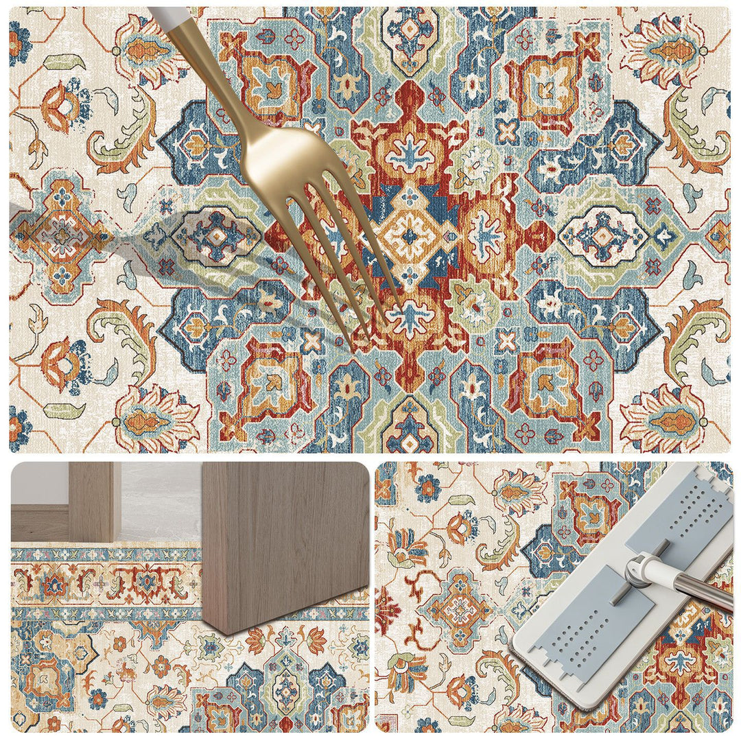 Elegant Vintage-Inspired Bath Mat Bowlift