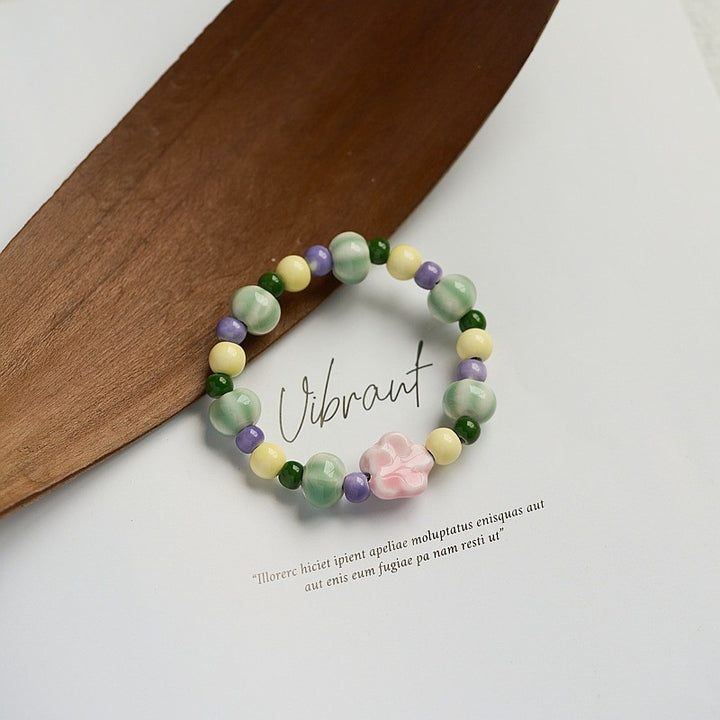 Heart-Shaped Beaded Bracelet Bowlift