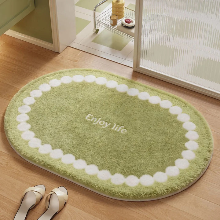 Soft Plush Round Bathroom Rug Bowlift