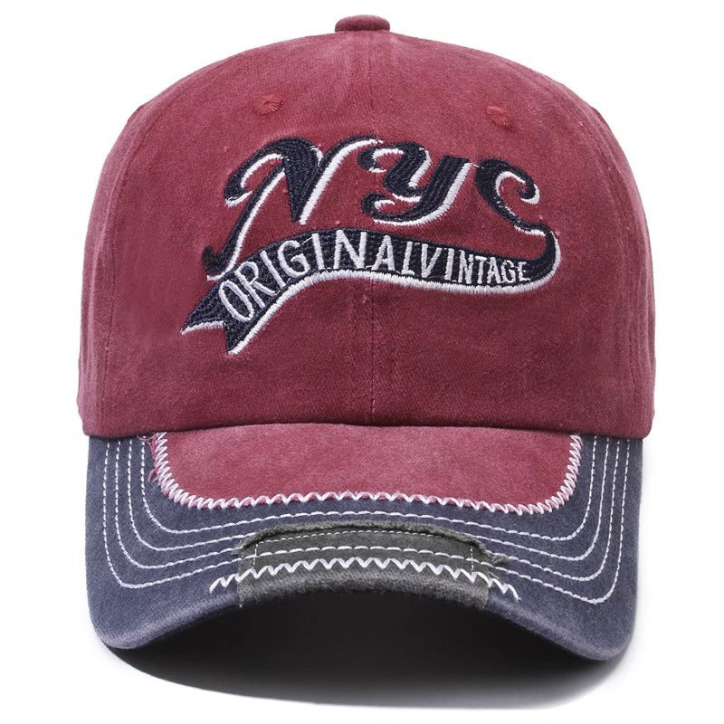Men's Embroidered Vintage Cap Bowlift