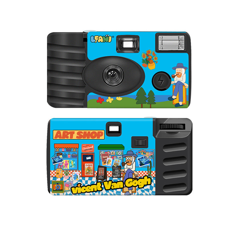 Playful Illustrated Disposable Camera Bowlift