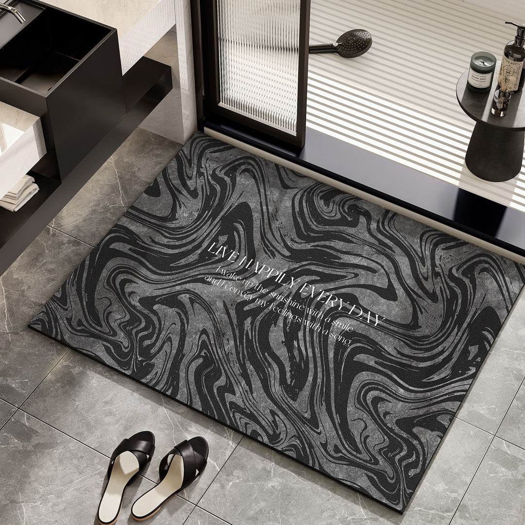 Inspirational Marble Bath Mat Bowlift