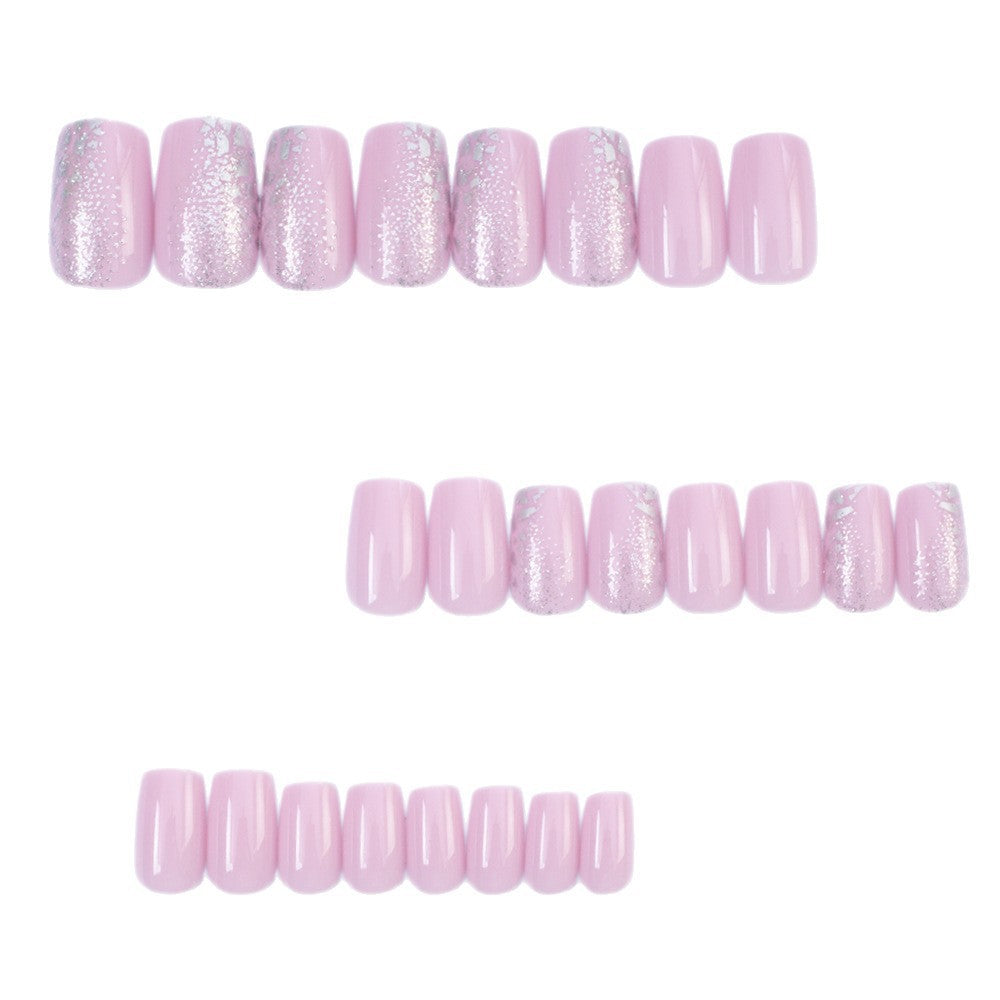 Glittering artificial nails with luxurious gradient Bowlift