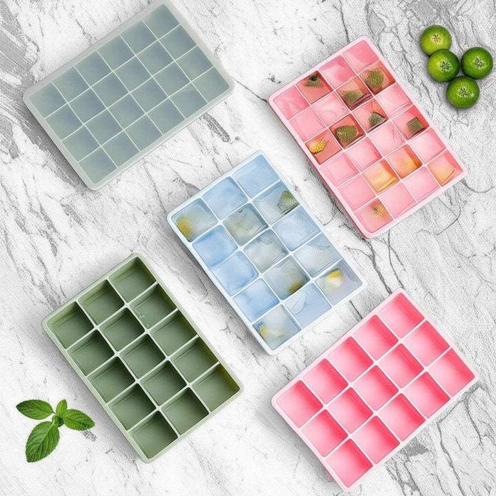 Silicone ice cube tray with practical storage box Bowlift