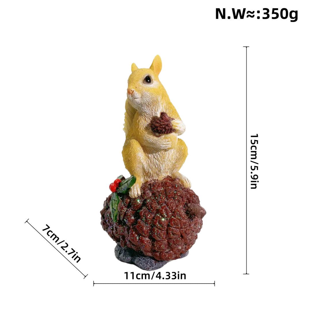 Decorative squirrel sculpture on a cone Bowlift