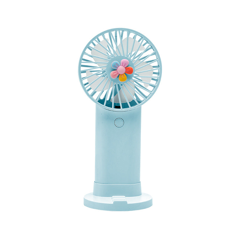 Unisex Portable Hand Fan with Rechargeable Battery and USB Port Bowlift