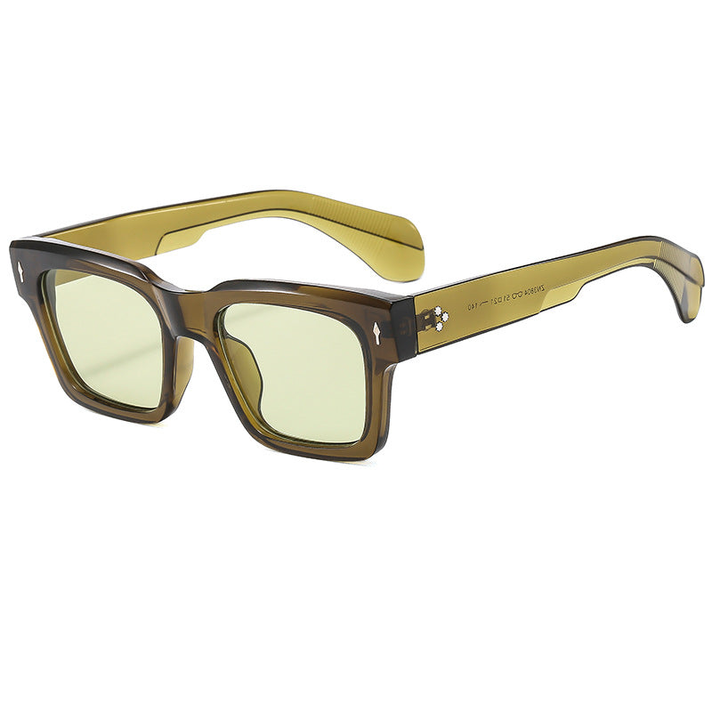 Ladies Square Sunglasses with Luxurious Frame and Protective UV Filter Bowlift
