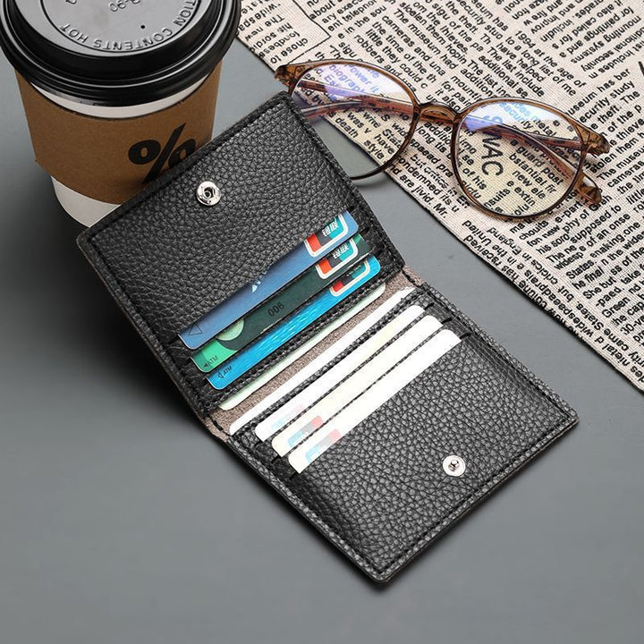 RFID-Blocking Leather Card Holder Bowlift