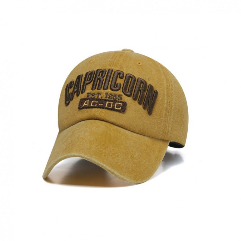 Men's Embroidered Cotton Baseball Cap Bowlift