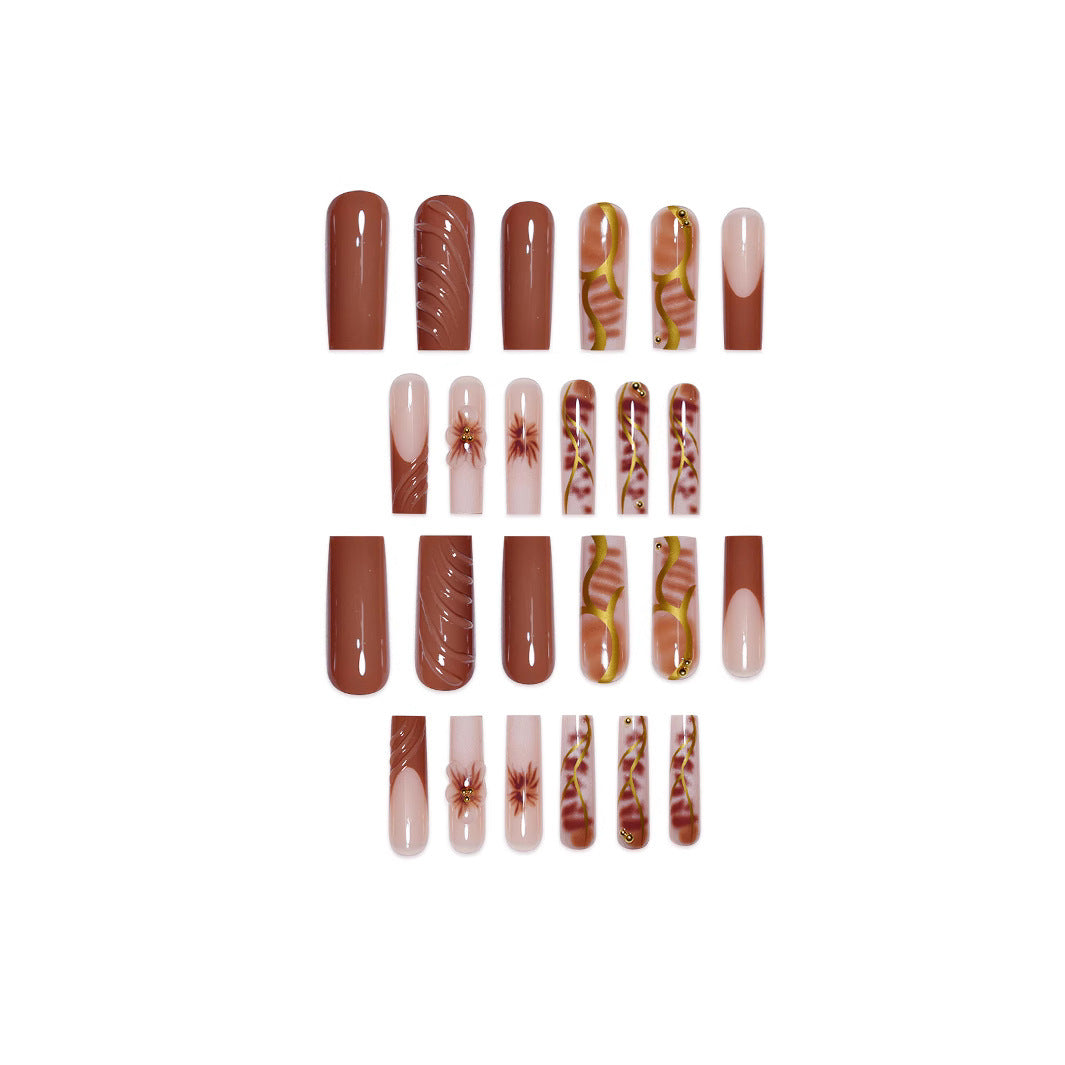 Floral Nail Art Extensions Bowlift