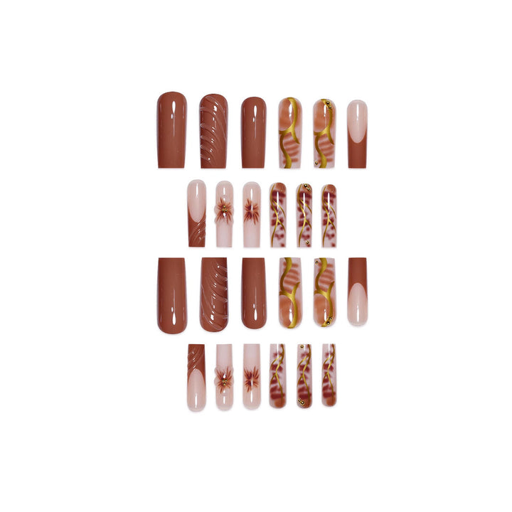 Floral Nail Art Extensions Bowlift