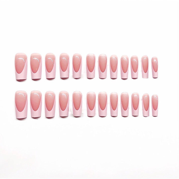 Elegant French Tip Nail Set Bowlift