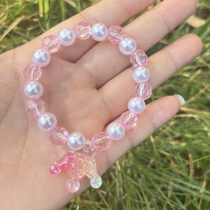 Cute bracelet with elephant charm Made of glass Bowlift
