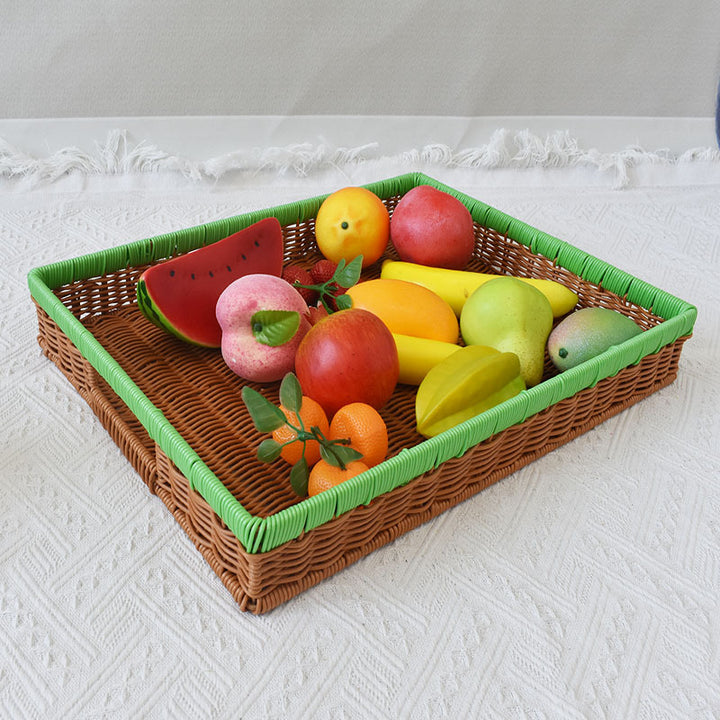 Multi-Functional Woven Serving Tray Bowlift