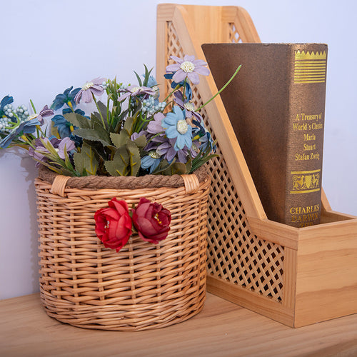 Decorative Wicker Planter Bowlift