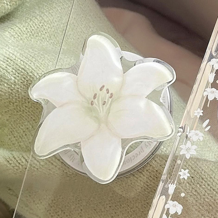 Luxury Hand Mirror in Floral Design Bowlift