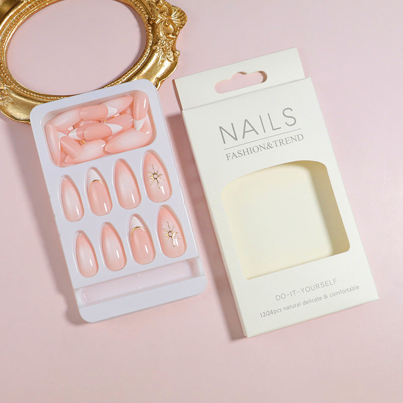 Premium Press-On Nail Set with Decorative Accents Bowlift