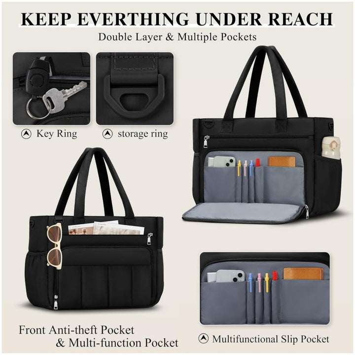 Practical Laptop Bag with Organizer Bowlift