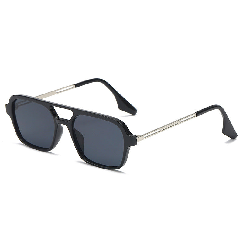 Women's trendy square sunglasses with transparent frame and gentle lenses Bowlift