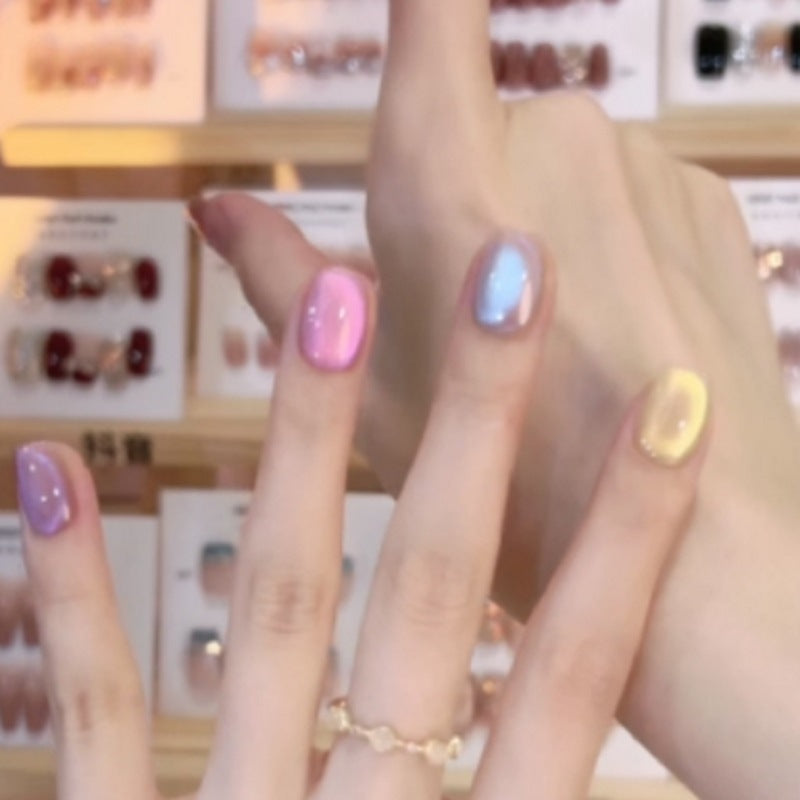 Premium Pastel Ombre Press-On Nail Set Bowlift