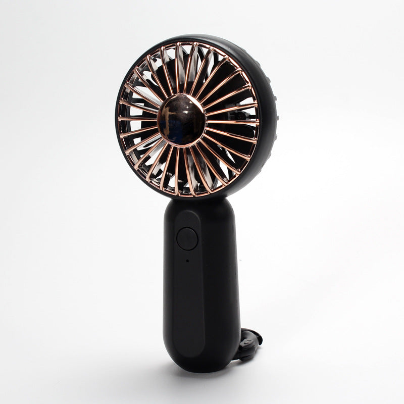 Unisex portable mini hand fan with USB charging and carrying strap Bowlift