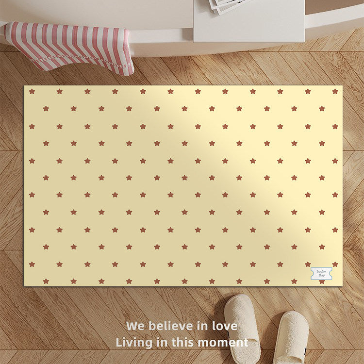 Decorative Star-patterned Bath Mat Bowlift