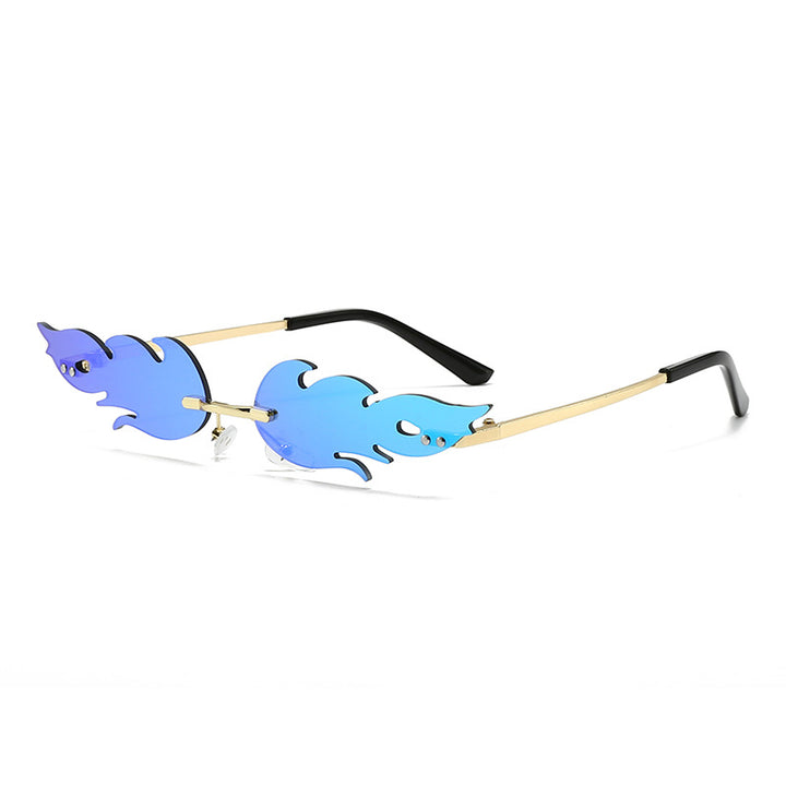 Ladies extravagant sunglasses in creative flame design Bowlift