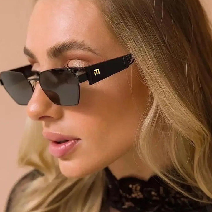 Women's Hexagon Sunglasses with Luxurious Metal Accents Bowlift
