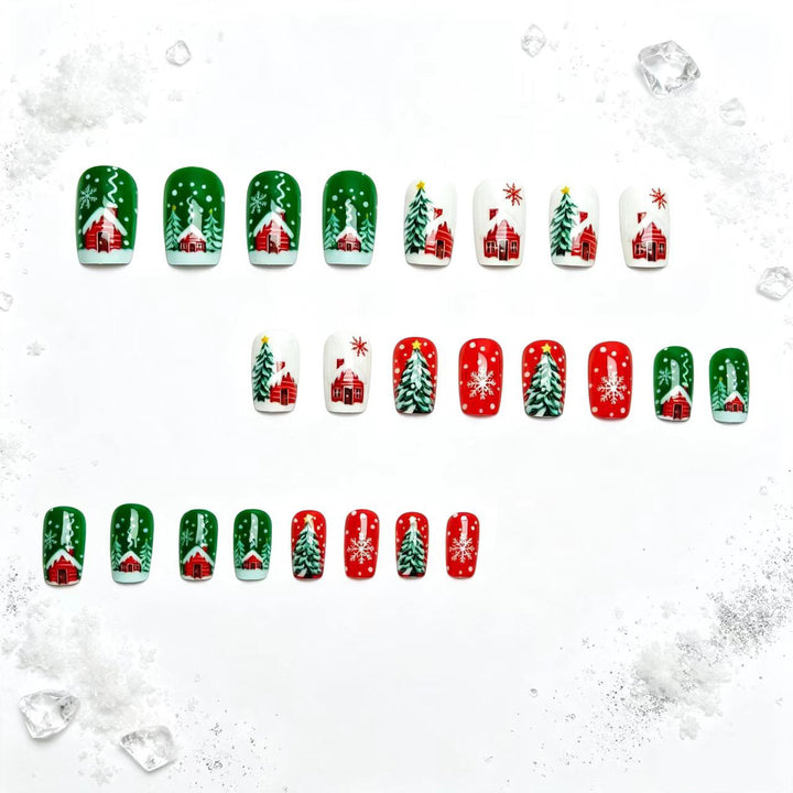 Holiday-Themed Festive Nail Art Bowlift