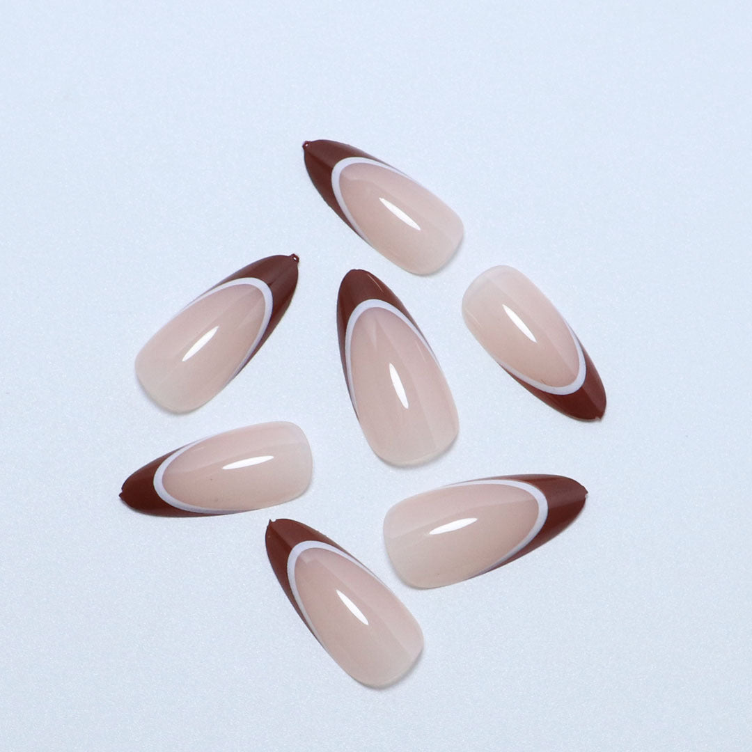 Premium Natural Finish Press-On Nail Tips Bowlift
