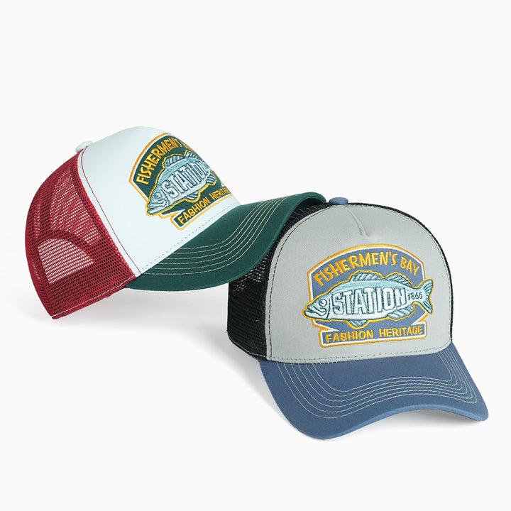 Ladies Trucker Cap with outstanding embroidery design Bowlift