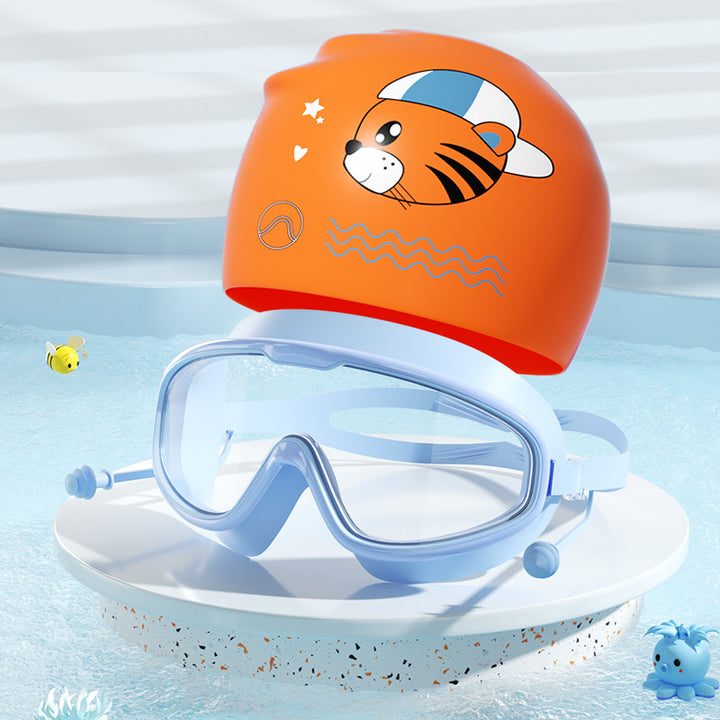 Kids Fun Tiger-Themed Swim Set Bowlift
