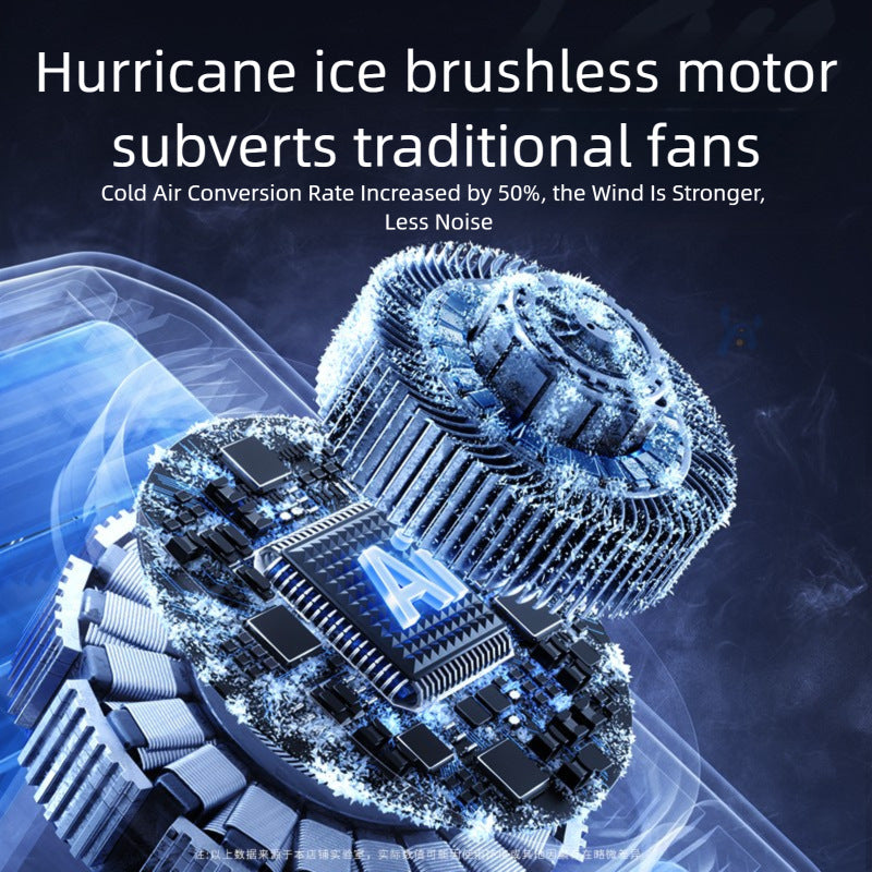 Portable cooling device with intelligent air circulation system and LED display Bowlift