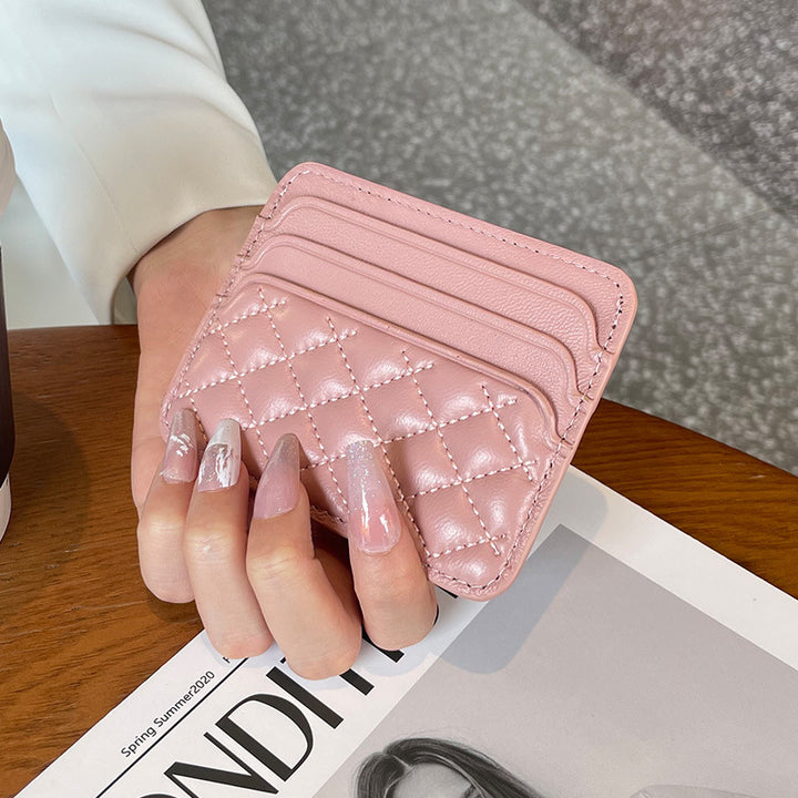 QuiltedLeather Cardholder Bowlift