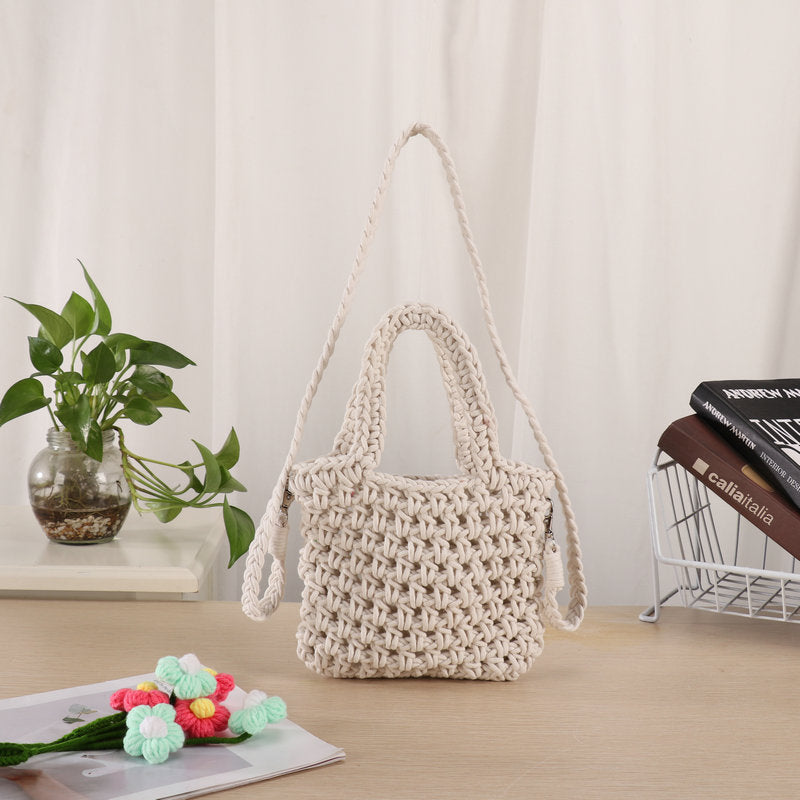 Handcrafted Macrame Shoulder Bag Bowlift