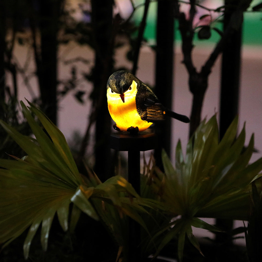 Realistic Solar Bird Garden Stake With Motion Sensor And Weatherproof Design Bowlift