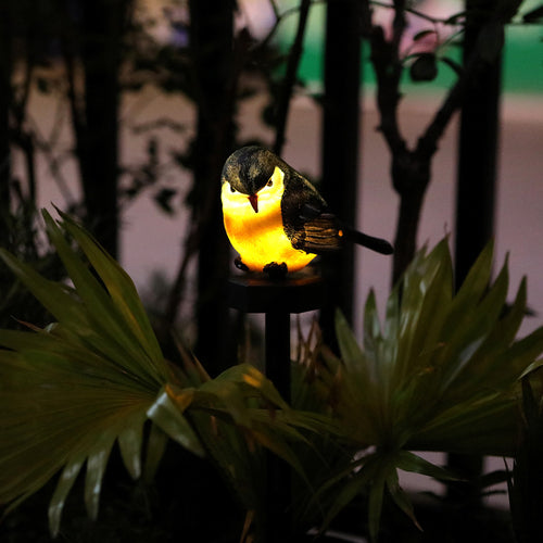 Realistic Solar Bird Garden Stake With Motion Sensor And Weatherproof Design Bowlift