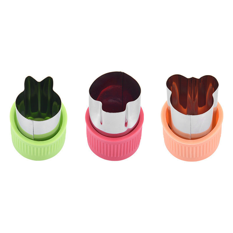Cookie cutter set with antibacterial silicone and stainless steel molds Bowlift