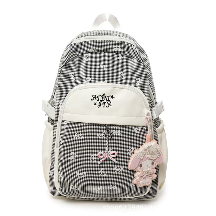 Charming Embroidered Backpack Bowlift