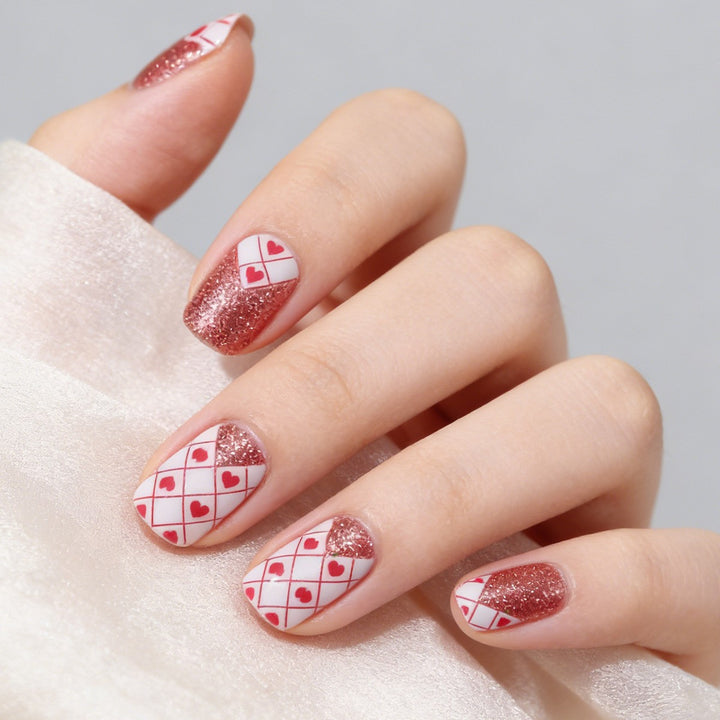 Heart Pattern Nail Art Kit Bowlift