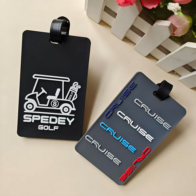 Unisex Golf Cart-Themed Luggage Tag Bowlift