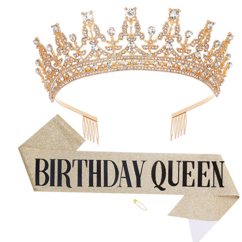 Women's Sparkling Crown and Sash Set Bowlift