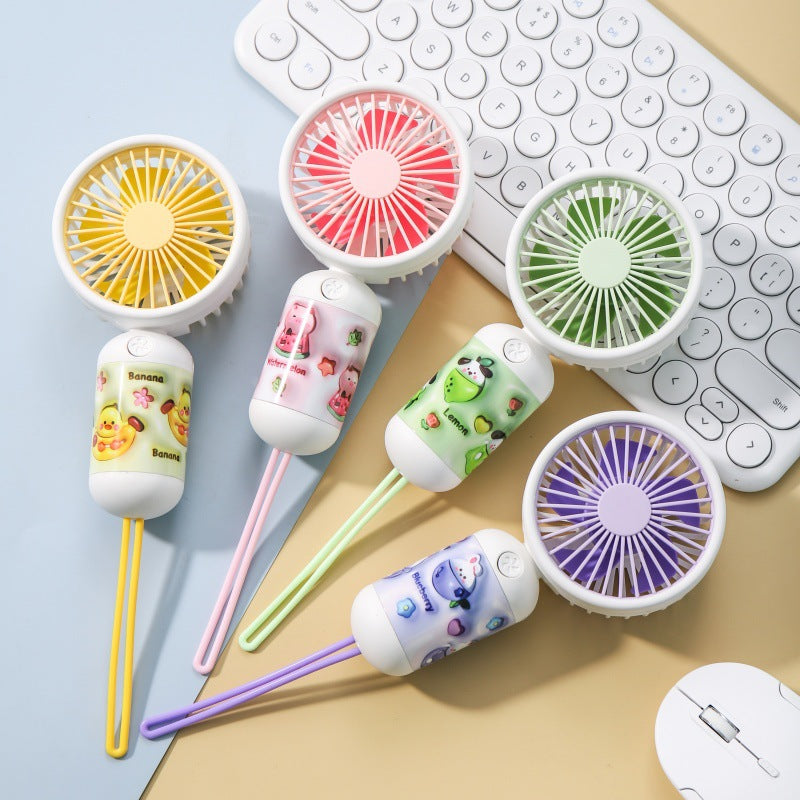 Unisex Portable USB Mini Hand Fan with Colorful Design Bowlift