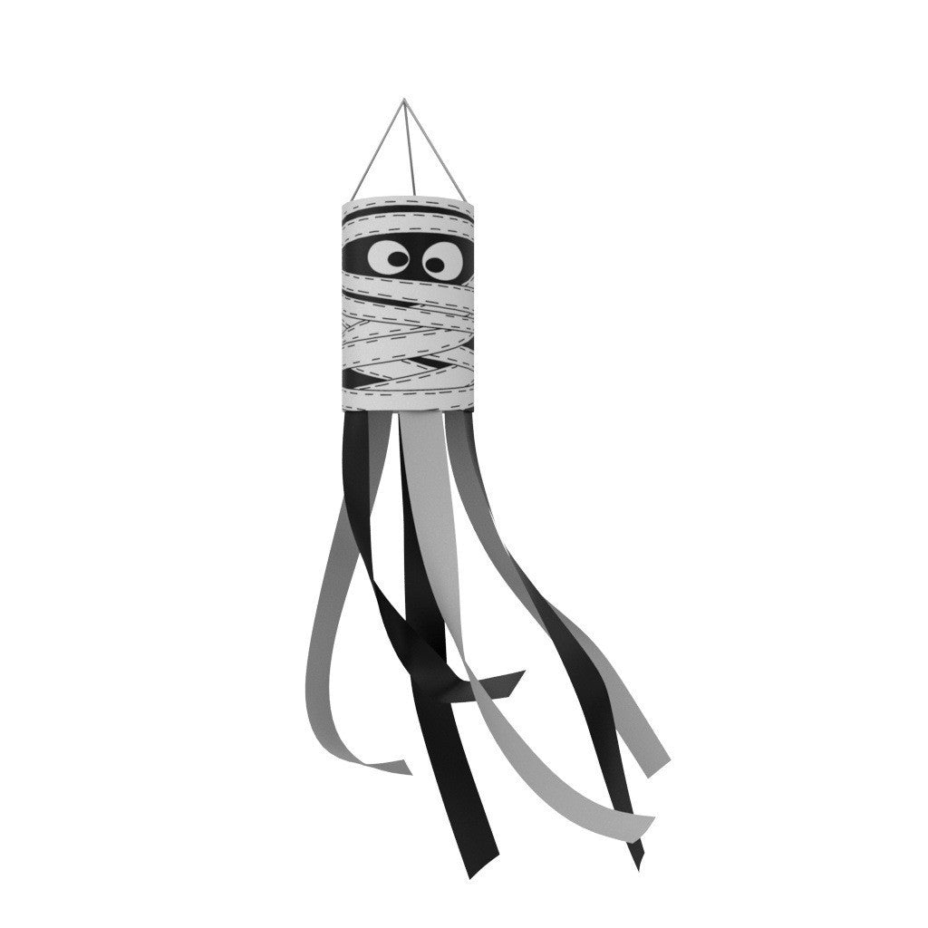 Unisex nan patriotic American flag windsock with long trailing streamers and reinforced hanging loop Bowlift