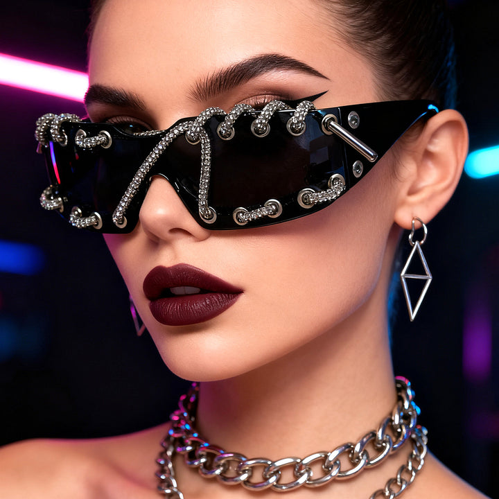 Women's sunglasses with unique lacing design Bowlift