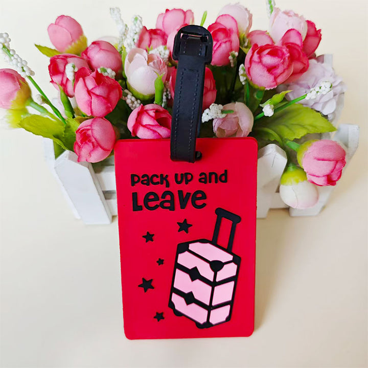 Unisex Vibrant Geometric Pattern Luggage Tag Bowlift