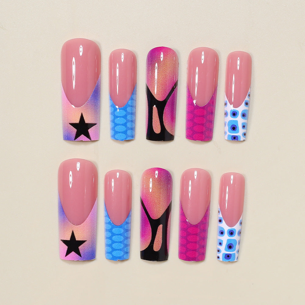 Artistic Press-On Nail Art Extensions Bowlift
