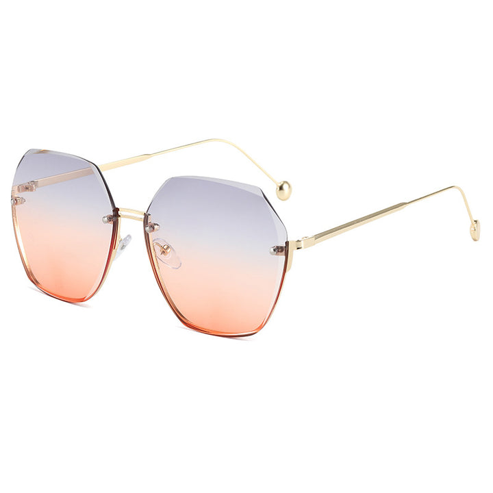 Ladies oversized sunglasses in modern hexagon style Bowlift